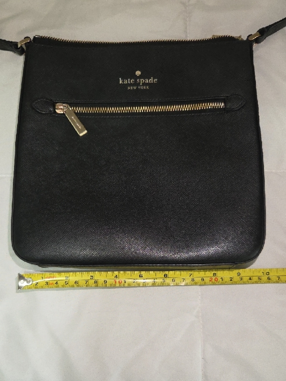 kate spade Black Nylon Crossbody Bag with Gold Hardware